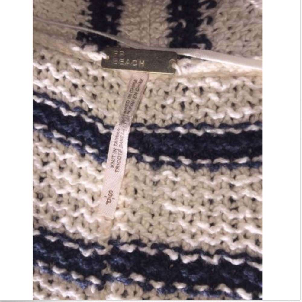 FREE PEOPLE North Beach Long Knit Striped Cardigan - Picture 4 of 6